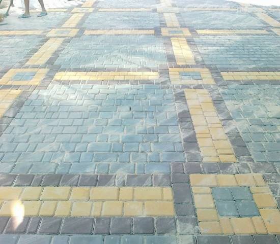 УКЛАДКА ТРОТУАРНОЙ ПЛИТКИ 1707